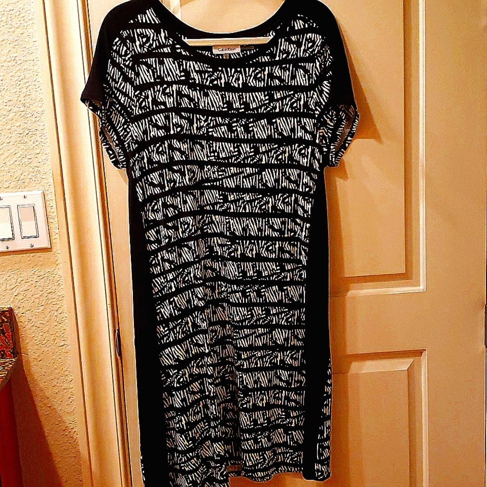 calvin Klein Black and White Dress